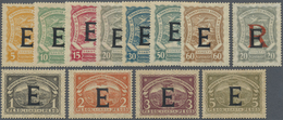*/(*) SCADTA - Länder-Aufdrucke: 1923, SPAIN: Colombia Airmail Issue With Black Opt. 'E' Complete Set Of 1 - Avions
