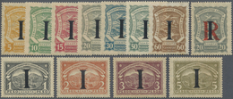 * SCADTA - Länder-Aufdrucke: 1923, ITALY: Colombia Airmail Issue With Black Opt. 'I' Complete Set Of 1 - Airplanes