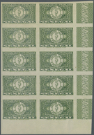 **/* Senegal - Portomarken: 1935, "Guilloche" Issue IMPERFORATE, 5c. To 3fr., Set Of Eight Values (excl. - Portomarken