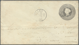 GA Seychellen: 1885 Envelope 8 C. Grey Mauritius Used On The Seychelles With Cancel "SEYCHELLES JA 30 8 - Seychelles (...-1976)