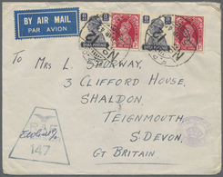 Br Sudan: 1942 Indian Field Post Cover From R.A.F. Sgt. Spurway In Port Sudan To England By Air, Franke - Soudan (1954-...)