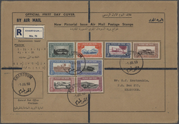 Sudan: 1950/1951, Two Different Large-sized Registered First Day Covers Bearing Complete Landscapes - Soedan (1954-...)