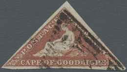 O Kap Der Guten Hoffnung: 1855/63: 1 D. Brick Red, Used, Good To Wide Margins All Around. - Cape Of Good Hope (1853-1904)