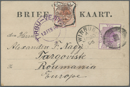 GA Oranjefreistaat: 1894, Stationery BRIEF-KAART Bearing Stamp ½ D. Red-brown In Upper Middle With Coar - Oranje Vrijstaat (1868-1909)