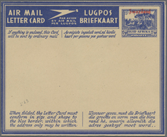 GA Swaziland: 1948, Airletter 3d With Red Ovpt. "Swaziland", Two Mint Copies. - Swasiland (...-1967)