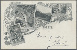 Br Tahiti: 1903. Multiscene Picture Post Card Addressed To France Bearing Oceanie Yvert 4, 5c Green Tie - Tahiti