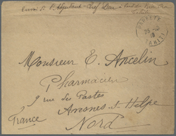 Br Tahiti: 1919. Military Mail Envelope (toning) Written From Papeete Endorsed 'Envoi De L'Ajudant Chef - Tahiti