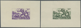 (*) Togo: 1942/1944, Definitives "Views Of Togo", Design "Hunting", Group Of Six Single Die Proofs Witho - Togo (1960-...)