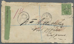 Br Trinidad Und Tobago: 1883. Registered Envelope (opened For Display, Faults And Few Stains) Addressed - Trinidad En Tobago (1962-...)