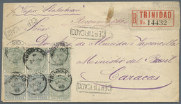 Br Trinidad Und Tobago: 1886. Registered Envelope Addressed To The 'Minister Of Brazil, Caracas, Venezu - Trinidad & Tobago (1962-...)