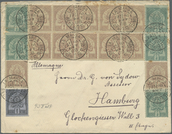 Br Tunesien: 1888, 1c. Black On Blue, 2c. Brown On Cream (12) And 5c. Green On Green, Attractive 1st Is - Tunesien (1956-...)