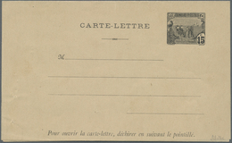 GA Tunesien: 1909. Essay On Paper For Letter Card With Postage Die "Plowmen" Black, Face Value "15c", T - Tunisia (1956-...)