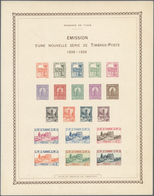 (*) Tunesien: 1926, Definitives "Tunisian Views", 1c. To 10fr., Complete Set Of 20 Stamps, Epreuve Colle - Tunisie (1956-...)