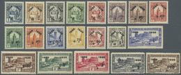 ** Tunesien: 1938, 50th Anniversary Of Tunisian Post, 1c. To 20fr., Complete Set Of 20 Values, Unmounte - Tunisia (1956-...)