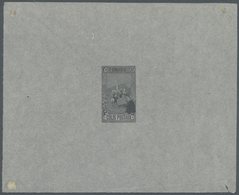 (*) Tunesien - Paketmarken: 1906, Riding Postman, Single Die Proof In Grey On Ungummed Tissue Paper, Siz - Tunesien (1956-...)