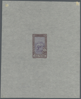 (*) Tunesien - Paketmarken: 1906, Riding Postman, Single Die Proof Of 50c. Value In Red-brown/violet On - Tunesien (1956-...)