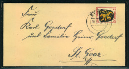 1946, Drucksache (Trauerbrief) Mit Einzelfrankatur 3 Pfg. Von ST. GOAR 20.2.46. Seltener Beleg Aus Der Portopreiode 1. - Sonstige & Ohne Zuordnung