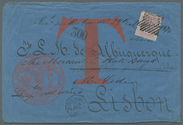 Br Uruguay: 1875. Telegram From The 'Eastern Telegraphic Co.' Addressed To The 'Mercantile Bank, Lisbon - Uruguay