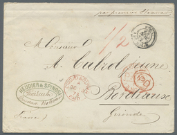 Br Venezuela: 1873. Stampless Envelope From 'Heudier & Spinosi, Ciudad Bolivar, Venezuela' Addressed To - Venezuela