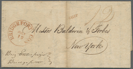 Br Vereinigte Staaten Von Amerika - Stampless Covers: 1828 (dated 2.Juli), ST.BARTHELEMY (Swedish Colon - …-1845 Voorfilatelie