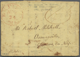 Br Vereinigte Staaten Von Amerika - Stampless Covers: 1837, Letter (pensions To Widows Of Revolutionary - …-1845 Vorphilatelie