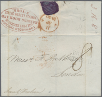 Br Vereinigte Staaten Von Amerika - Stampless Covers: 1840, Folded Letter From NEW YORK To London With - …-1845 Vorphilatelie