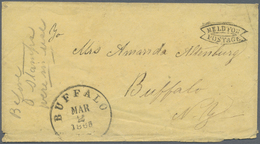 Br Vereinigte Staaten Von Amerika - Stampless Covers: 1863, Cover With Postmark "HELD FOR POSTAGE" And - …-1845 Vorphilatelie