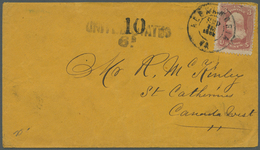 Br Vereinigte Staaten Von Amerika: 1861 (Sep.): Cover From Alexandria  To St. Catarines, Canada Franked - Andere & Zonder Classificatie