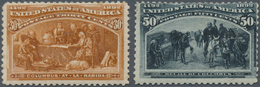 * Vereinigte Staaten Von Amerika: 1893, Columbus, 30c. Orange Brown And 50c. Slate, Two Values, Fresh - Sonstige & Ohne Zuordnung