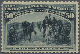 * Vereinigte Staaten Von Amerika: 1893, 50c. Columbus, Fresh Colour, Well Perforated, Mint O.g. With A - Sonstige & Ohne Zuordnung