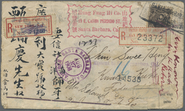 Br Vereinigte Staaten Von Amerika: 1908, 13 C Purple Black, Single Franking On Registered Cover From SA - Other & Unclassified