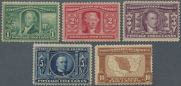 */** Vereinigte Staaten Von Amerika: 1904, Louisiana Exhibition, Complete Set Mint O.g. Scott 323/27 - Autres & Non Classés