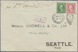 Br Vereinigte Staaten Von Amerika - Post In China: United States, 1918. Envelope (back Fault/seal Missi - China (Schanghai)