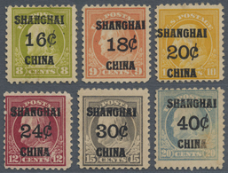 (*) Vereinigte Staaten Von Amerika - Post In China: 1919 Short Set Of Six Stamps, From 16c. On 8c. To 40 - Offices In China