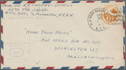 GA/Br Vereinigte Staaten Von Amerika - Post In China: 1945 (ca.), Three Letters/stationeries With APO-No. - China (Schanghai)