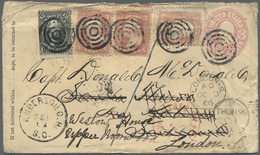 GA Vereinigte Staaten Von Amerika - Ganzsachen: 1866. United States Postal Stationery Envelope 3c Pink - Sonstige & Ohne Zuordnung