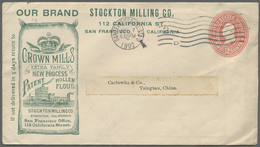 GA Vereinigte Staaten Von Amerika - Ganzsachen: 1902, Stationery Envelope 2 C Orange-red With Green Com - Andere & Zonder Classificatie