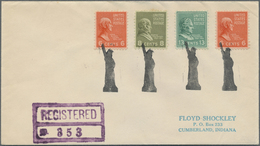 Br Vereinigte Staaten Von Amerika - Stempel: LADY LIBERTY  Fancy Cancel + B/s Violet "LIBERTY IND. JAN - Storia Postale