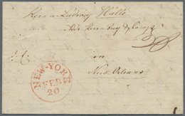 Br Vereinigte Staaten Von Amerika - Besonderheiten: Forwarding Agents: 1838 (Dec 15) Folded Letter From - Altri & Non Classificati