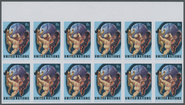 ** Vereinte Nationen - New York: 1974. Imperforate Block Of 12 For The 10c Value Of The Issue "World Po - Andere & Zonder Classificatie