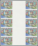 ** Vereinte Nationen - New York: 1992. Vertical Block Of 5 Imperforate, Horizontal Gutter Pairs For The - Autres & Non Classés