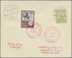 Br Ballonpost: 1928, 30.IX., Poland, Balloon "Kraków", Two Covers With Perforated And Imperforate Vigne - Mongolfiere