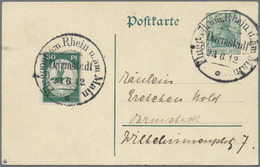 GA Flugpost Deutschland: 1912: Flugpost Rhein-Main 30 Pfg Luftpostmarke, Mi III In Seltener Letzttag-ei - Poste Aérienne & Zeppelin