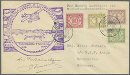 Br Flugpost Übersee: SURINAME: 1930, PAA First Flight Nickerie To Paramaribo, Cover From "NICKERIE 23.7 - Other & Unclassified