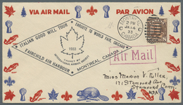 Br Flugpost Übersee: CANADA: 1933, „Italian Good Will Tour - Enroute To World Fair, Chicago" Air Mail C - Altri & Non Classificati