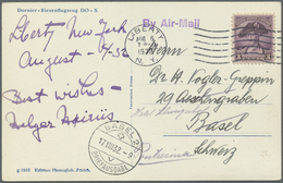 DO-X - Flugpost: 1932, VAITKUS/Litauischer Trans-Antlantik-Flieger: Eigenh. Grüße Mit Unterschrift A - Airmail & Zeppelin