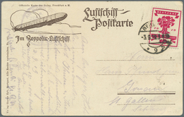 Zeppelinpost Deutschland: 1919, Luftschiff Bodensee, Ansichtskarte Dresden Von "BERLIN 3.9.19" Mit E - Poste Aérienne & Zeppelin