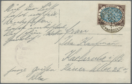 Br Zeppelinpost Deutschland: 1919: LZ 120/BODENSEE. 20.10.19 (Bordstempel) Auf Fotokarte "geschrieben A - Luft- Und Zeppelinpost