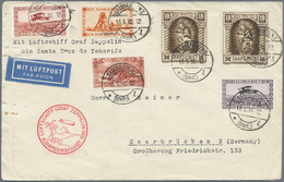 Br Zeppelinpost Deutschland: 1930: SAAR/SÜDAMERIKAFAHRT 1930: Schönfrankierter Brief Mit 2x 10 Fr Madon - Luft- Und Zeppelinpost