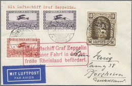 Br Zeppelinpost Deutschland: 1930: SAAR/Fahrt In Das Befreite Rheinland/Abwurf Koblenz (6.7.30). Luxus- - Poste Aérienne & Zeppelin